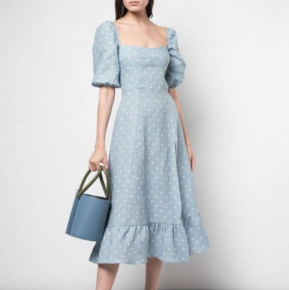 Reformation Belgium Dress - Blue